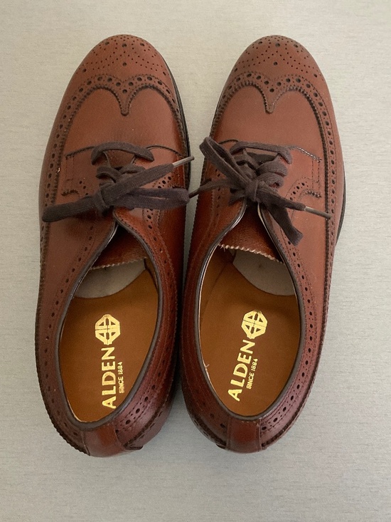 Alden new brown leather shoes main image 8